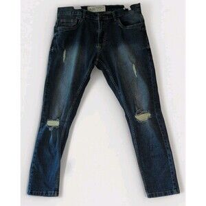 NWT Mens Spark Stretch Slim Fit Skinny Jeans Black Size 34X30